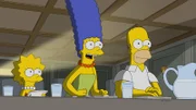 (v.l.n.r.) Lisa; Marge; Homer