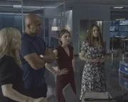 (v.l.n.r.) Marissa Morgan (Geneva Carr); Chunk Palmer (Christopher Jackson); Taylor Rentzel (MacKenzie Meehan); Isabella Colón (Yara Martinez)