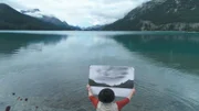 Fotograf Daniel Meuli mit Landschaftsportrait am Silvaplanersee