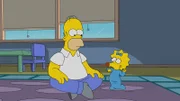 Homer (l.); Maggie (r.)