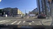 Verkehrsunfall auf einer Kreuzung