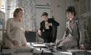 V.l.n.r.: Alicia (Amaia Salamanca), Julio (Yon González) und Maite (Megan Montaner)