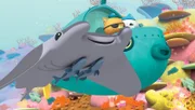 Muriel, ein Mantarochen, macht sich gemeinsam mit den Oktonauten auf die Suche nach der geheimen Futterstelle.