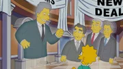 Ein gemeinsames Referat über Franklin Roosevelt geht in die Hose, da Isabel eine Hardcore-Republikanerin ist und Lisa einen liberalen Geist hat. Nur ein Traum Lisas, in dem ihr alle demokratischen Granden von Bill Clinton bis John Kerry erscheinen, verhindert, dass der Konkurrenzkampf der Freundinnen zu erbittert geführt wird ...