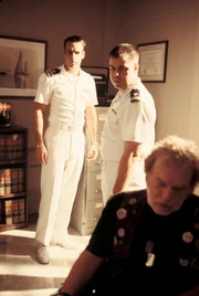 V.l.: Harmon Rabb, Jr. (David James Elliott), Bud Roberts, Jr. (Patrick Labyorteaux), Willie Meizer (Kevin Conway)