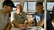 Jimmy Gadomski (l.) und Jason O. Harris (m.)