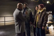 V.l.: Tito Ruis (Luis Moncada), Doug Judy (Craig Robinson), Rosa Diaz (Stephanie Beatriz), Jake Peralta (Andy Samberg)