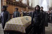 (v.l.n.r.) Athos (Tom Burke); Aramis (Santiago Cabrera); D'Artagnan (Luke Pasqualino); Porthos (Howard Charles)