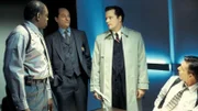 V.l.: Agent Marvin Novack (Shashawnee Hall),Special Agent Clayton Webb (Steven Culp), FBI Special Agent Al Grenin (Marty Rackham), Harmon Rabb, Jr. (David James Elliott)
