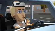Kali Uchis nachdenklich im Auto