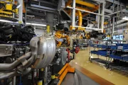 Pre-Marriage of a Porsche, the completed engine is brought over along with the assembled body.