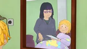 Conni gefällt ihr neuer Haarschnitt.