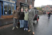 Fuzz Townshend, Craig Farr nominee, Tom Farr, nominator, Tim Shaw in front of the Ford Model A at the Black Country Museum.