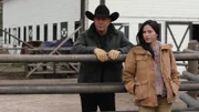 John Dutton (Kevin Costner) und Monica Dutton (Kelsey Asbille)