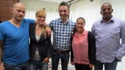 Foto, v.li.n.re.: Michele, Jasmin, Mauro Corradino, Sabrina und Salomon