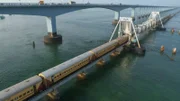 Die Pambanbrücke.