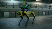 Am Flughafen Heathrow bei London sorgt der Roboterhund Dave auf der Baustelle für mehr Sicherheit und Effizienz.