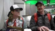 Svenja und ihr Vater Tino auf der "Comic Con"