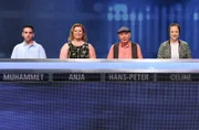 Die Kandidat:innen am Panel: Muhammet Cul, Anja Michelsen, Hans-Peter Schmidt-Treptow und Celine Haß.