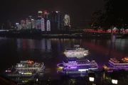In Chongqing fließen die beiden Flüsse Jangtse und Jialing zusammen.
