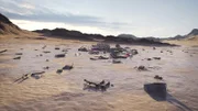 A construction of what the drained wreckage of MH370 will look like on the seafloor.