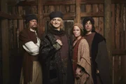 Max Giermann, Holger Stockhaus, Isabell Polak und Alexander Schubert am Set der "Sketch History".