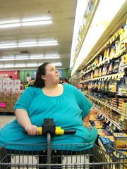 Dottie at the grocery store with her husband Chris.