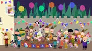 Alle bereiten dem König eine große Überraschungsparty zum Geburtstag.