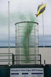 Atmospheric vortex engine inventor Louis Michaud became aware of the possibility of obtaining energy through atmospheric convection when he realized that more energy is produced by the expansion of a heated gas than is required to compress the same gas after it has been cooled and that this process must surely be responsible for the energy of tornadoes. â€¨â€¨(photo credit:  National Geographic Channels/Scott Gries)