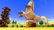 Garfield wird mittels Hypnose zum arbeitswütigen Farmer.