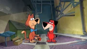 v.li.: Mr. Jinks, Huckleberry Hound