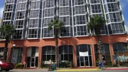 The exterior of the Hotel Corpus Christi Bayfront in the middle of renovations.