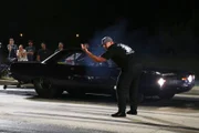 Big Chief pulls Dominator and Shane to the starting line