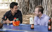 L-R: Adam Noshimuri (Ian Anthony Dale); Danny Williams (Scott Caan)