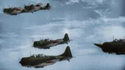 Japanische Kampfflugzeuge.