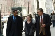 Law & Order "HOUSE CALLS"  (L-R) Jesse L. Martin, Alexis Dziena (Lena Parkova), Jerry Orbach  Photographer: Will Hart
