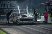 Swamp Thing pulls to the starting line.