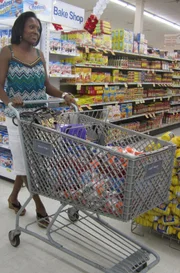Bree Smith shopping.