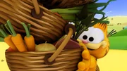 Garfield weigert sich auf der Farm mit anzupacken, aber dank der Hypnosefähigkeiten von Dr. Whipple verwandelt sich Garfield tatsächlich in einen übereifrigen Farmarbeiter.