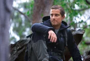 Discovery Channel's, Man V's Wild Bear Grylls during a the filming of a Discovery Channel promo at Glen Cove National Park on Saturday.