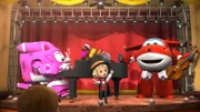 Gemeinsam mit Dizzy gestalten Moritz und Jett eine grandiose Zaubervorstellung.
