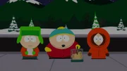 L-R: Kyle, Cartman, Kenny