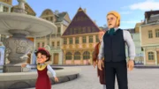 Heidi, Herr Sesemann und Sebastian haben Clara entdeckt.