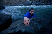 Bear Grylls and crew film Man Vs. Wild Hells Canyon, OR Snow travel Alpine travel Rapids Fire building