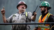 Gene Cheeseman checking the dredge.