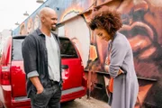 L-R: Daniel 'Hondo' Harrelson (Shemar Moore) and Nichelle (Rochelle Aytes)