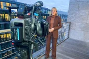 Barbara Lüthi vor der Kamera in Berlin