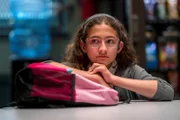 LAW & ORDER -- "Camouflage" Episode 22001 -- Pictured: Savannah Dahan as Lacy Farrell -- (Photo by: Zach Dilgard/NBC)