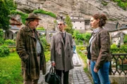 (v.li.): Hubert Mur (Michael Fitz), Arvid Exenschläger (Simon Dietersdorfer), Irene Russmeyer (Fanny Krausz)