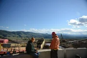 Todd and Hunter Hoffman at big valley looking out.